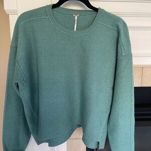 Green Free People pullover